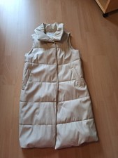 Reserved Weste Lang ohne Arm Lederoptik beige  Gr. L