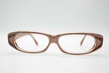 Vintage Claire de lune 75 Braun Eckig Brille Brillengestell eyeglasses NOS
