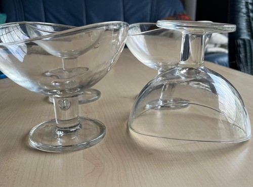 Glasschalen mit fuß - mit, höhe