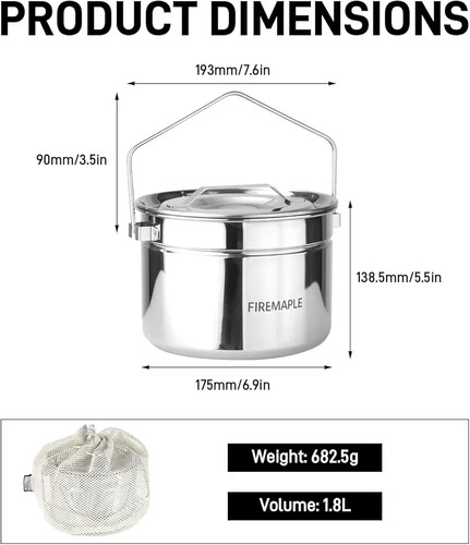 Fire maple antarcti 8l - antarcti, 1,8l