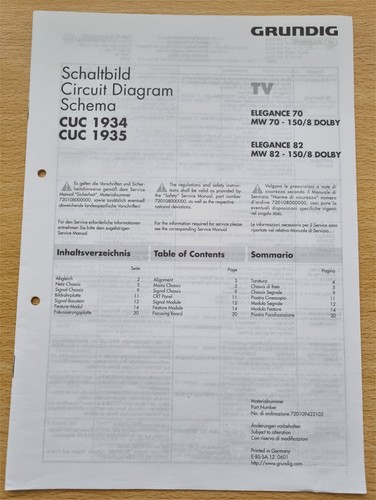 Grundig schaltbild cuc - -,
