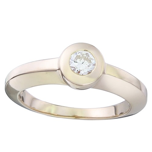 Solitär ring brillant - ring,