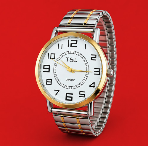 Quarz uhr flexband edelstahl - uhr,