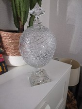 DDR Lausitzer Bleikristall Crystal Bonboniere  Höhe: ca 35 cm  TOP