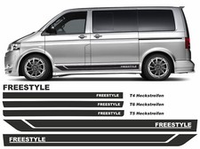 Seitenstreifen Aufkleber Set FREESTYLE passend für VW T6, T6.1, T5, T4 #FREE