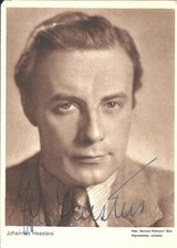 JOHANNES HEESTERS Original Autogramm signierte FBZ Postkarte 50er Jahre