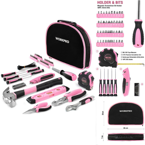 Werkzeugset rosa 103 - werkzeugset,