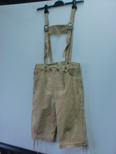 beige Trachten Kniebund Lederhose Gr. 52 - Neu