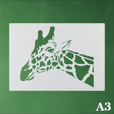 A3 Schablone Afrika Giraffe