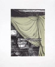 Hans-Jürgen Siegert - Vorhang, 1980 - Farblithografie - handsigniert!!