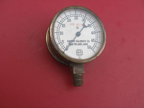 Vintage messing druckmesser - messing,