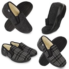 Hausschuhe Herren Filz grau