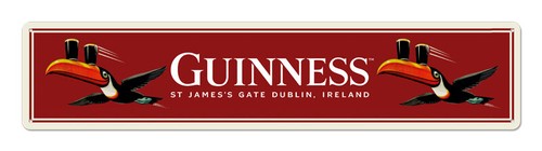 Guinness blechschild 46x10 - blechschild,