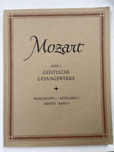 Noten mozart nasw serie i - nasw.,