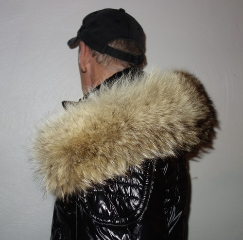 Coyote pelz kapuze kragen xxl - kapuze,