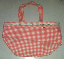 JACKPOT by Carli Gry Vintage 90er Jahre Vichy Strand Shopper Beach Tasche 50x30