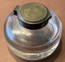 Antik Tintenfass rund für