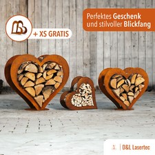 Herz aus Metall Rost Edelrost