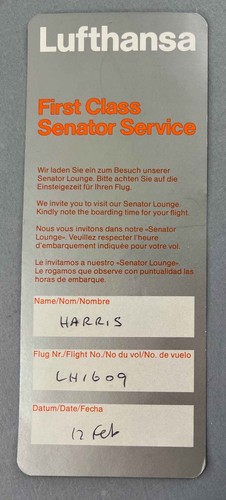 Lufthansa first class senator - lufthansa,