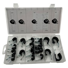 18 x Rohrschellen-Sortiment zum Befestigung von Leitung Rohren Schläuchen Kabeln