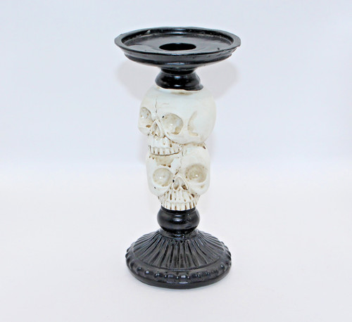 Totenkopf kerzenhalter - totenkopf,