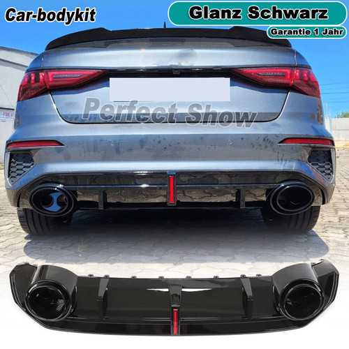 Gloss black rear diffuser - gloss,