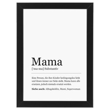 Mama Wandbild Kunstdruck Din