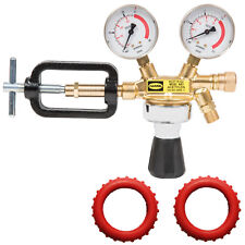 Druckminderer für Acetylen + 2 Schutzkappen GRATIS Drumi Autogen Flaschen azetyl