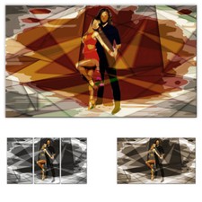 Bild auf Leinwand Tanzpaar