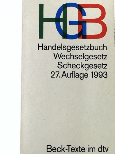 Handelsgesetzbuch hgb mit - hgb:,