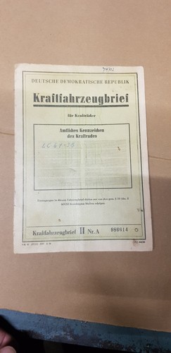 Ddr kfz brief iwl sr59 - brief,