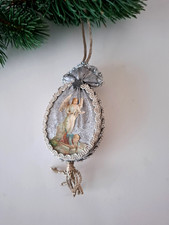 Christbaumschmuck, antik, Ornament, Klosterarbeit, diverse Materialien, Unikat