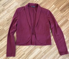 Bolero-Jacke, von minu, Größe 36, Bordeaux, neuwertig, Baumwolle, Länge ca. 45 c