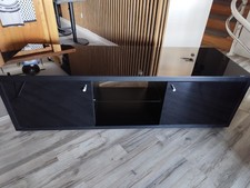 just-racks TV-Lowboard schwarz