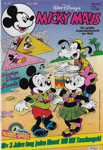 Micky maus 1989 mit - micky, nr.35