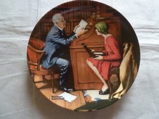 Sammelteller :  Edwin M. Knowles , The Professor by Norman Rockwell