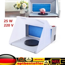 Tragbar Airbrush Kabine Mini Absauganlage Spritzkabine Lackierkabine Sprühbox DE