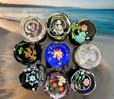 PAPERWEIGHT Glas-Briefbeschwerer Caithness Whitefriars Presse-Papiers STÜCKPREIS