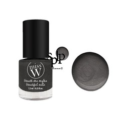 Miss W Bio Nagellack Nr. 18 Dunkles Perlmuttgrau