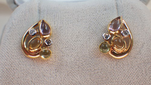 Schöne amethyst ohrstecker - schöne,