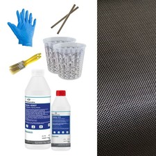 Carbon komplett set - carbon, 0,5m²