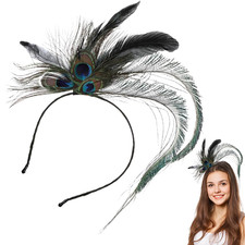 Pfau Feder Kopfschmuck für