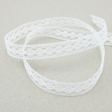 Baumwollspitze weiß 10mm breit, spitze, hochzeit, nähen, Meterware, 1meter