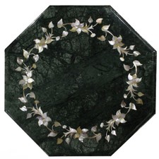 12 " Grün Marmor Kaffee Mitte