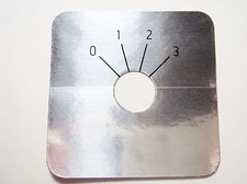 4x Skalenscheibe Skala 0-3