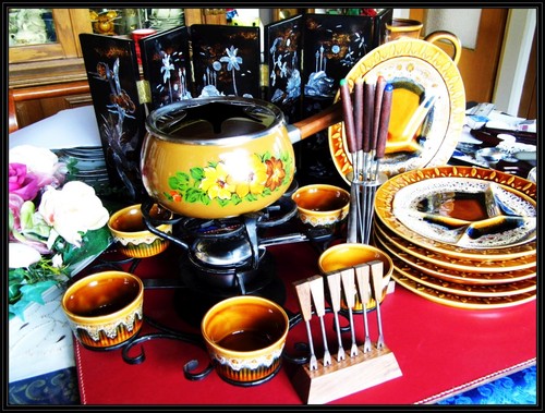 Fondue set personen - set,