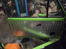 VW Golf 1 cabrio Türverkleidungen Vorne Alu Riffelblech Tuning Top