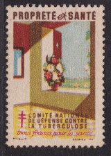 BRIEFMARKE FRANKREICH VIGNETTE
