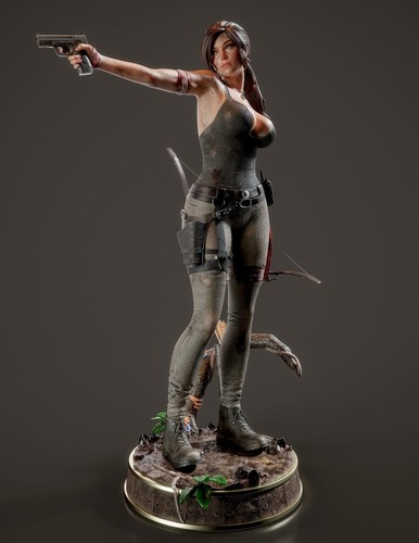 Lara croft 3d gedruckte - croft,