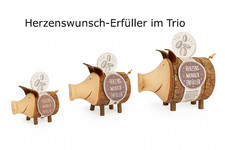 Sparschwein Naturholz